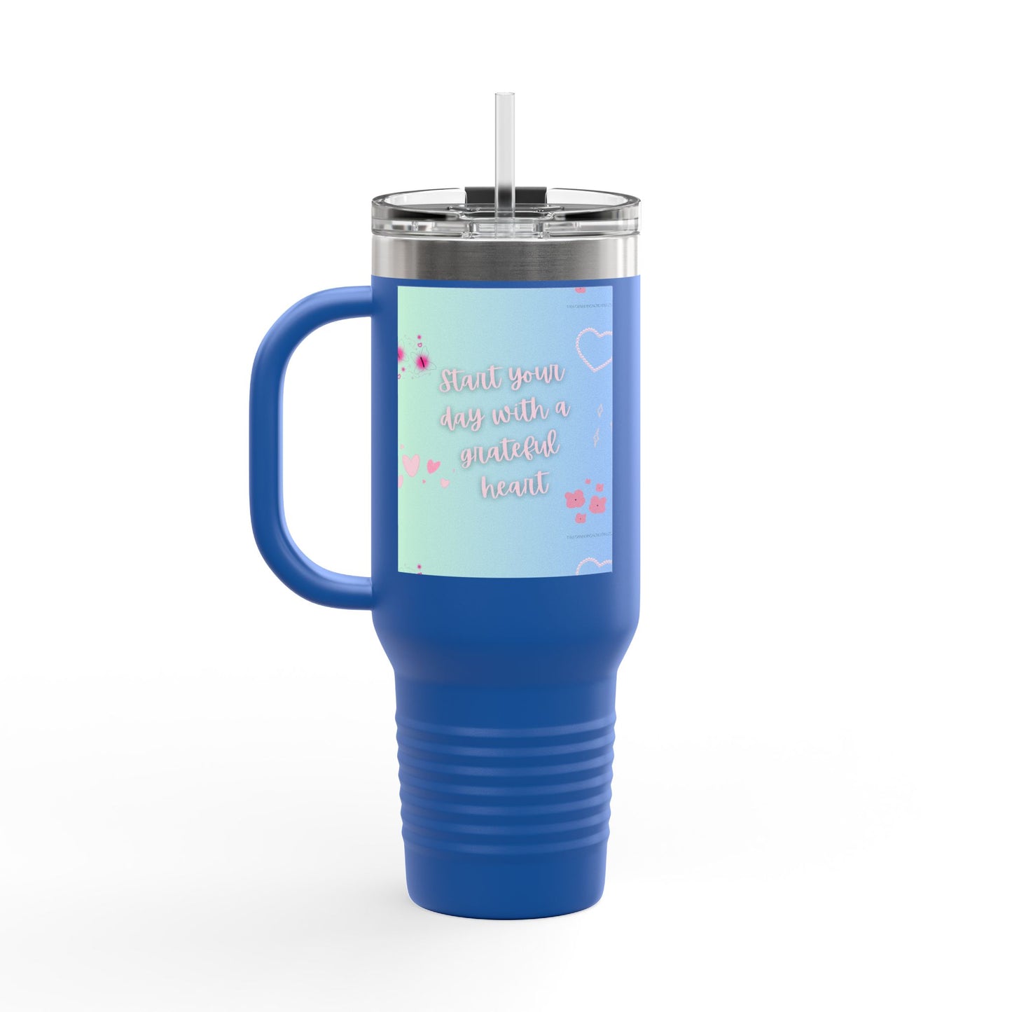Grateful Heart Insulated Travel Mug - 40oz | Perfect for Daily Coffee and Gifts