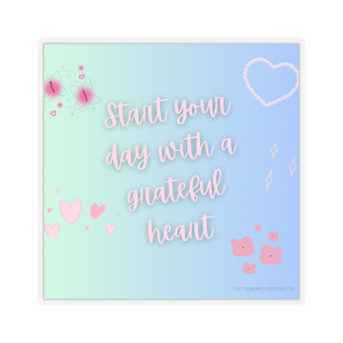 Grateful Heart Kiss-Cut Stickers