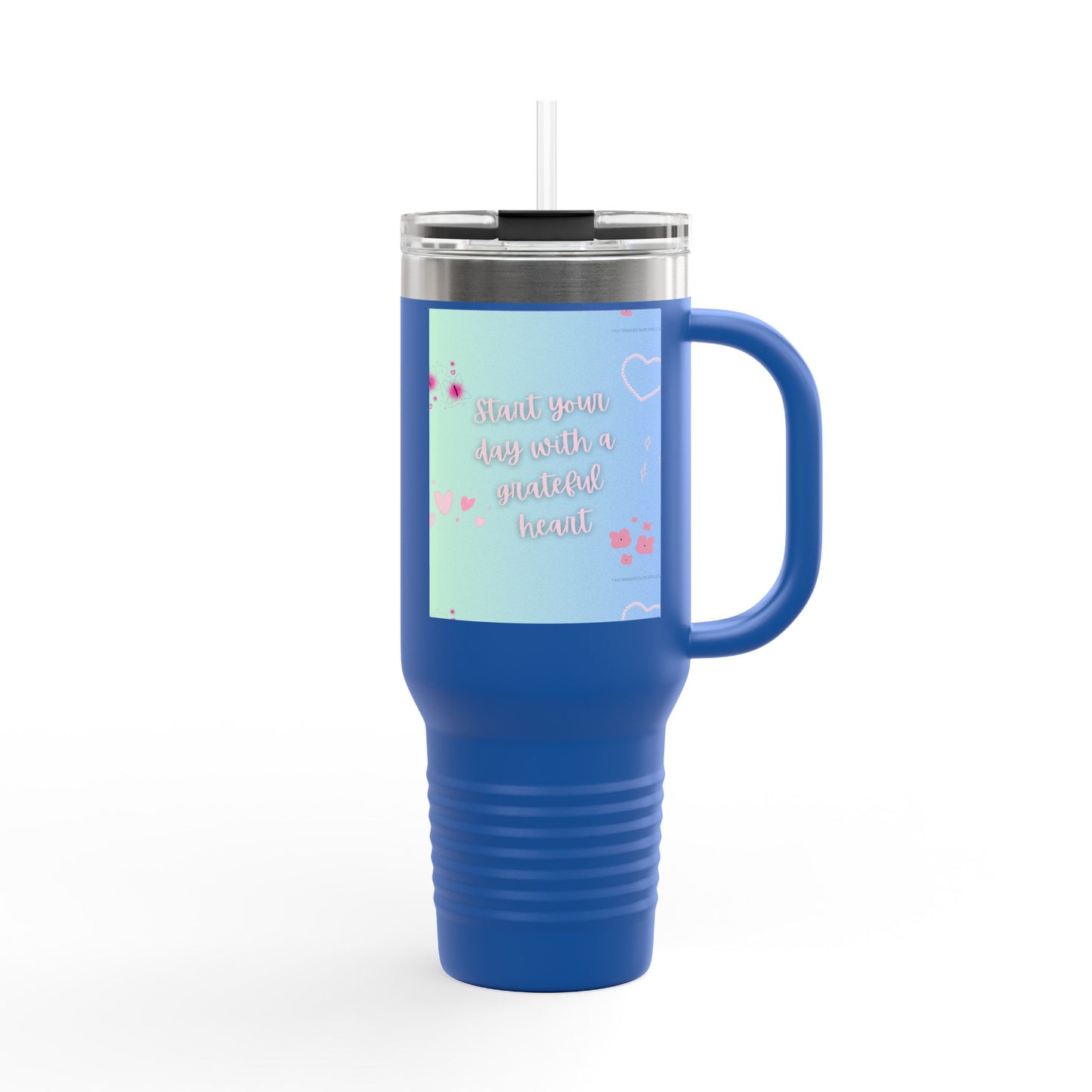 Grateful Heart Insulated Travel Mug - 40oz | Perfect for Daily Coffee and Gifts