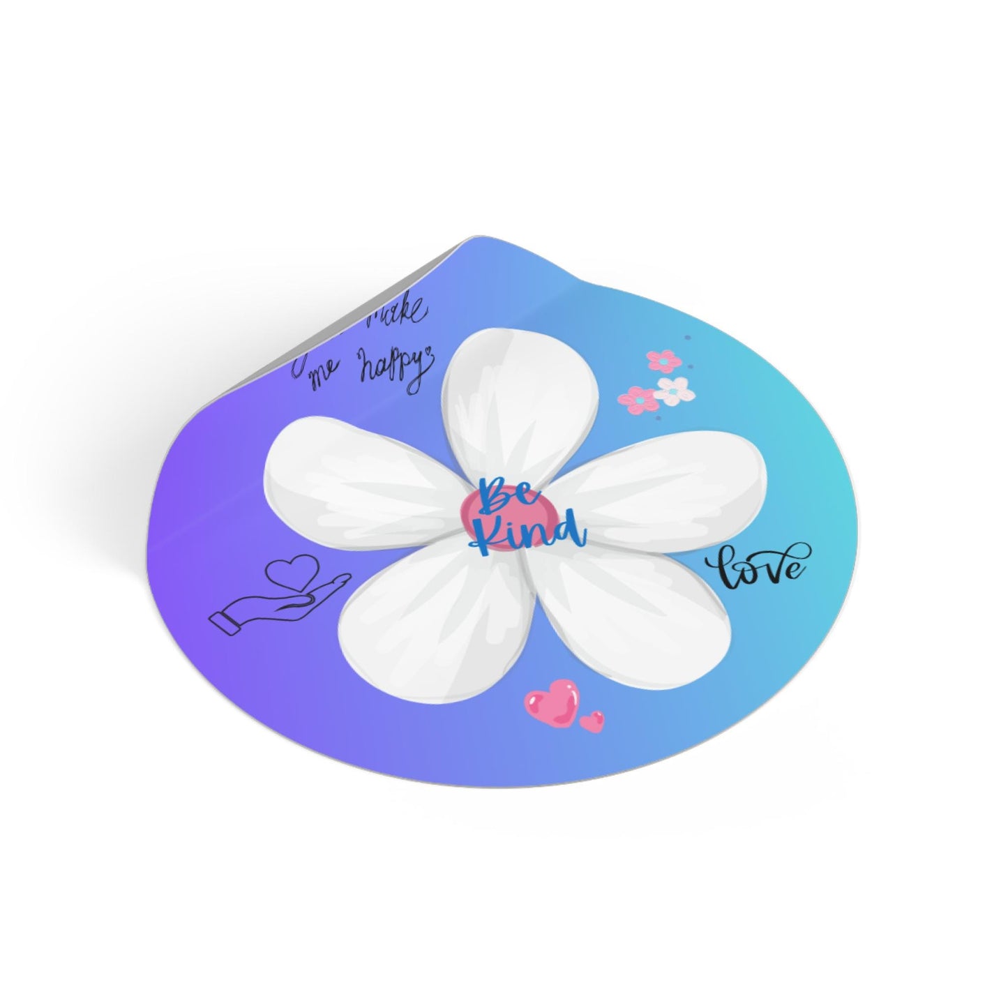 Be Kind Floral Stickers, Positive Vibes Laptop Decal, Gift for Friends, Kindness Reminder, Vinyl Sticker Pack
