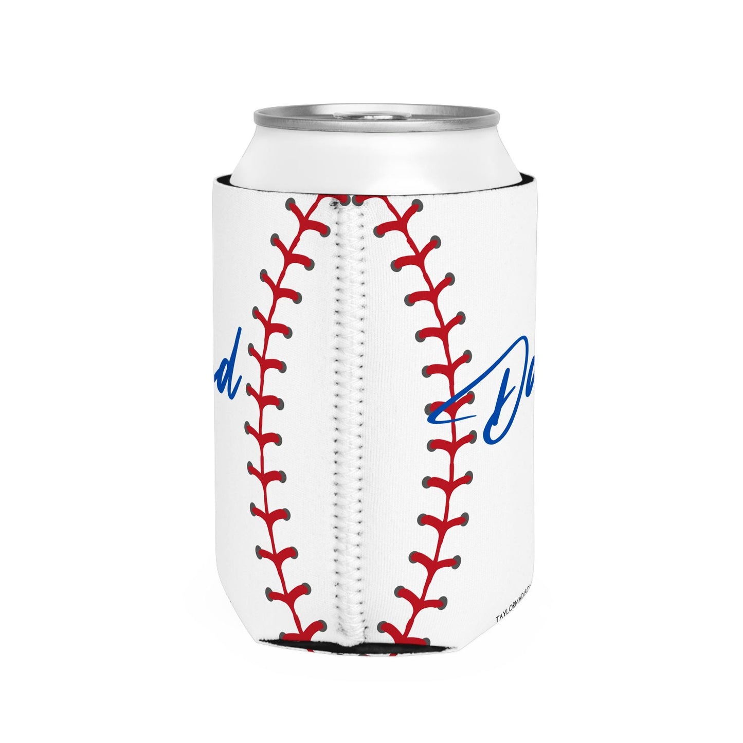 Baseball Dad Can Cooler Sleeve - Gift for Father's Day, Sports Fan, Party Favor, BBQ Essential, Tailgate Accessory, Beverage Holder