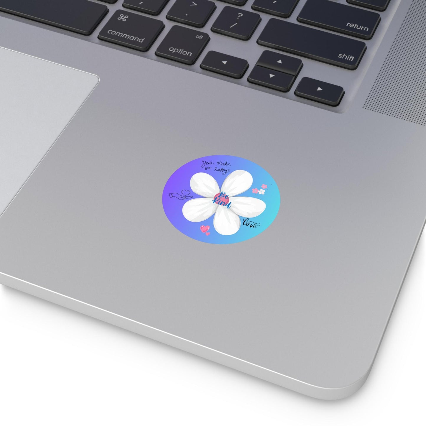 Be Kind Floral Stickers, Positive Vibes Laptop Decal, Gift for Friends, Kindness Reminder, Vinyl Sticker Pack