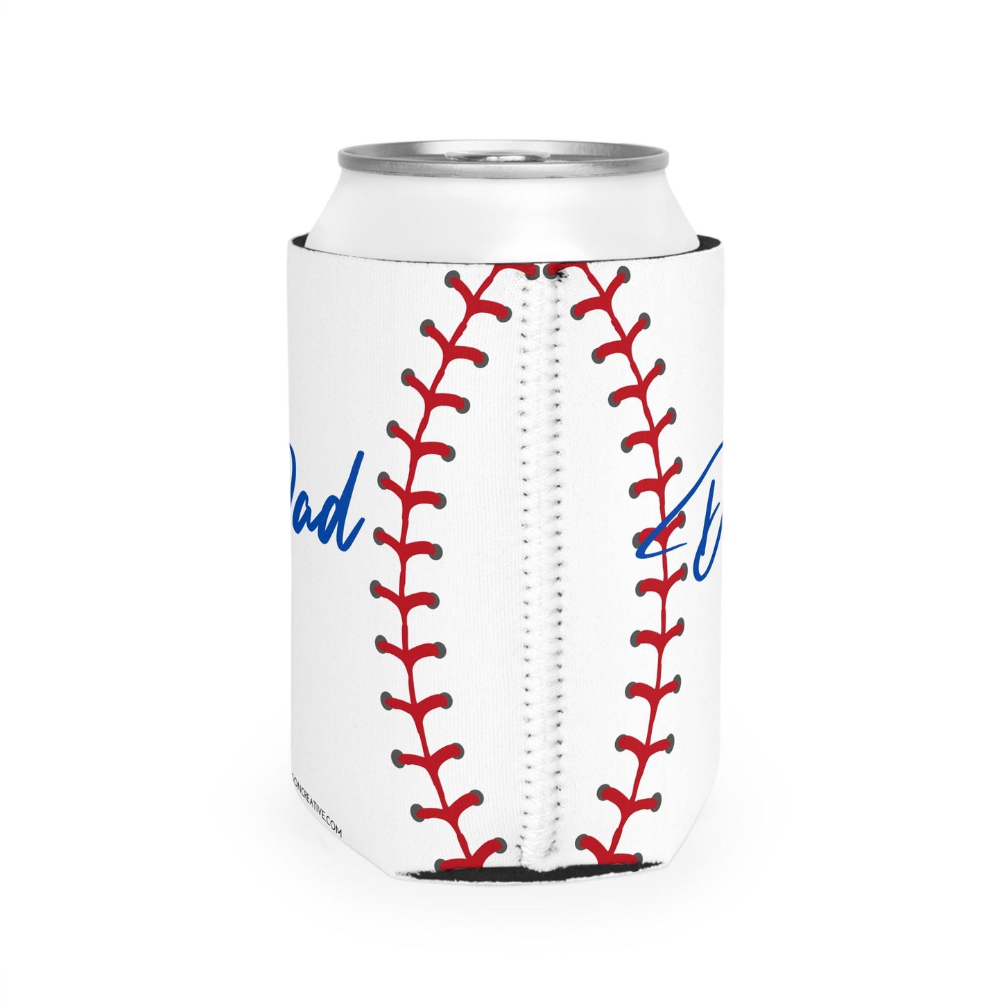 Baseball Dad Can Cooler Sleeve - Gift for Father's Day, Sports Fan, Party Favor, BBQ Essential, Tailgate Accessory, Beverage Holder
