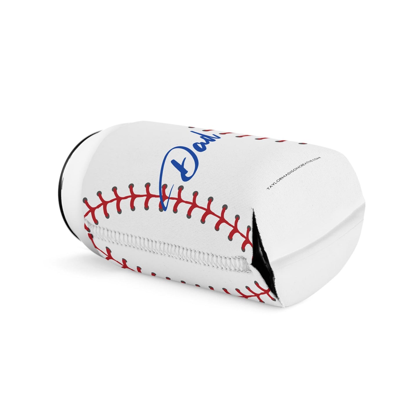 Baseball Dad Can Cooler Sleeve - Gift for Father's Day, Sports Fan, Party Favor, BBQ Essential, Tailgate Accessory, Beverage Holder