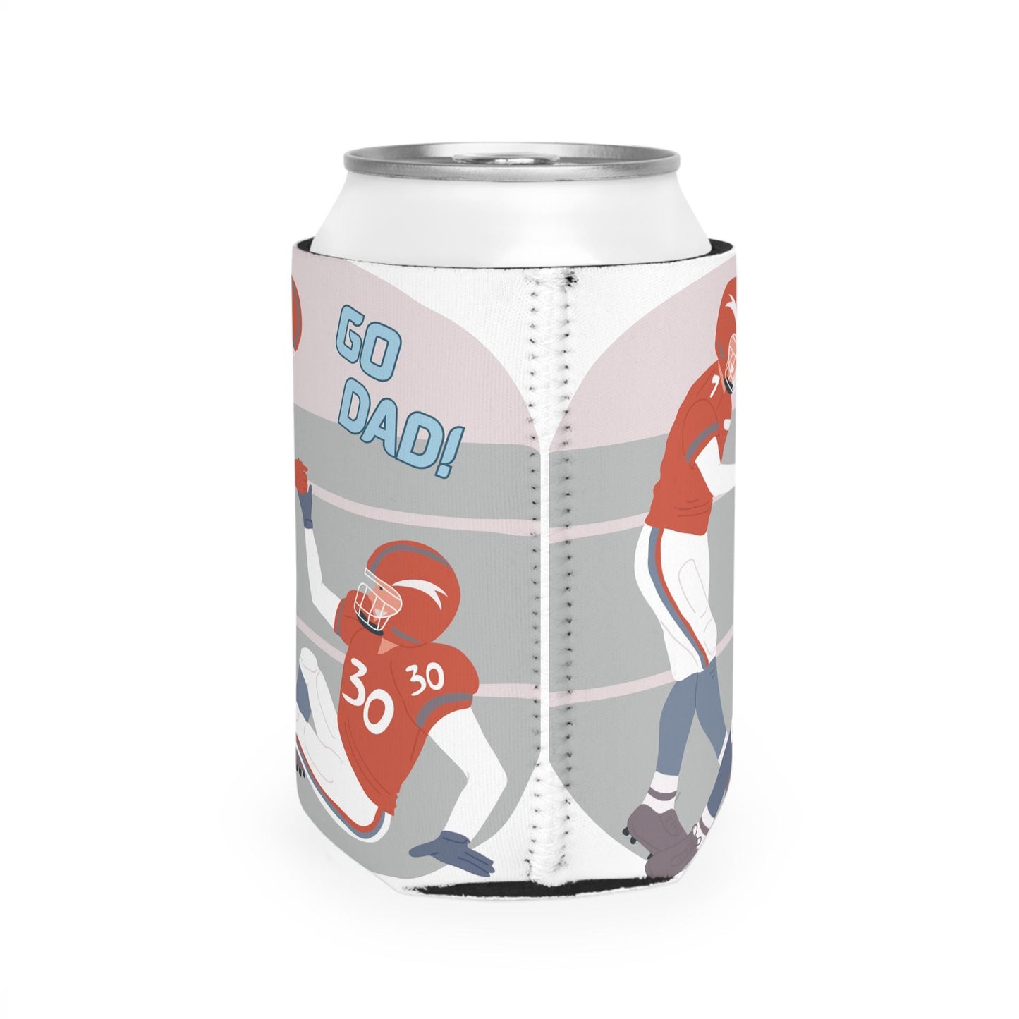 Football Dad Can Cooler Sleeve - Game Day Tailgating Father's Day BBQ Sports Enthusiasts, Football Fan Gift, Beverage Holder, Insulated