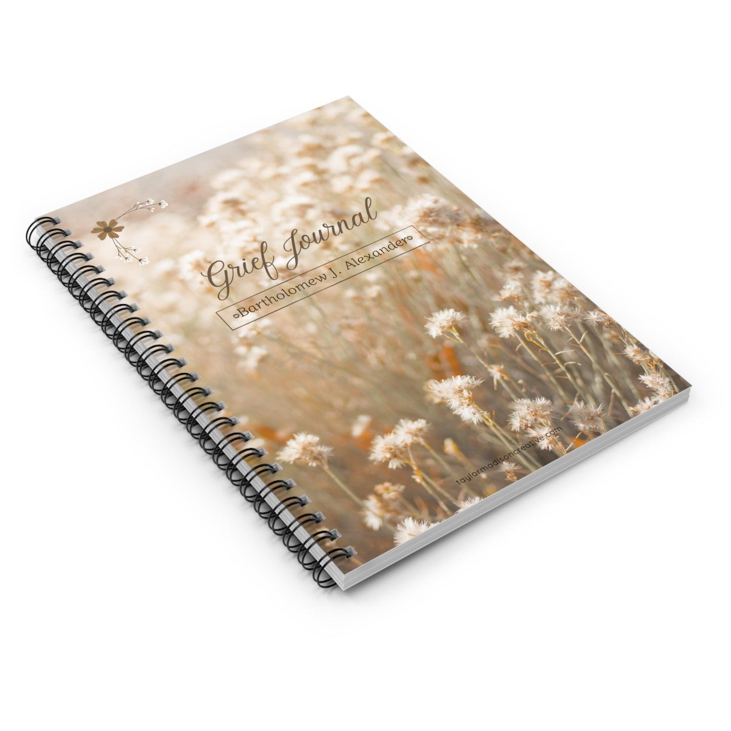 Bereavement Spiral Notebook - Personalized Grief Journal, Memory Keeper, Healing Gift, Thoughtful, Wellness, Self-help, Mental wellness