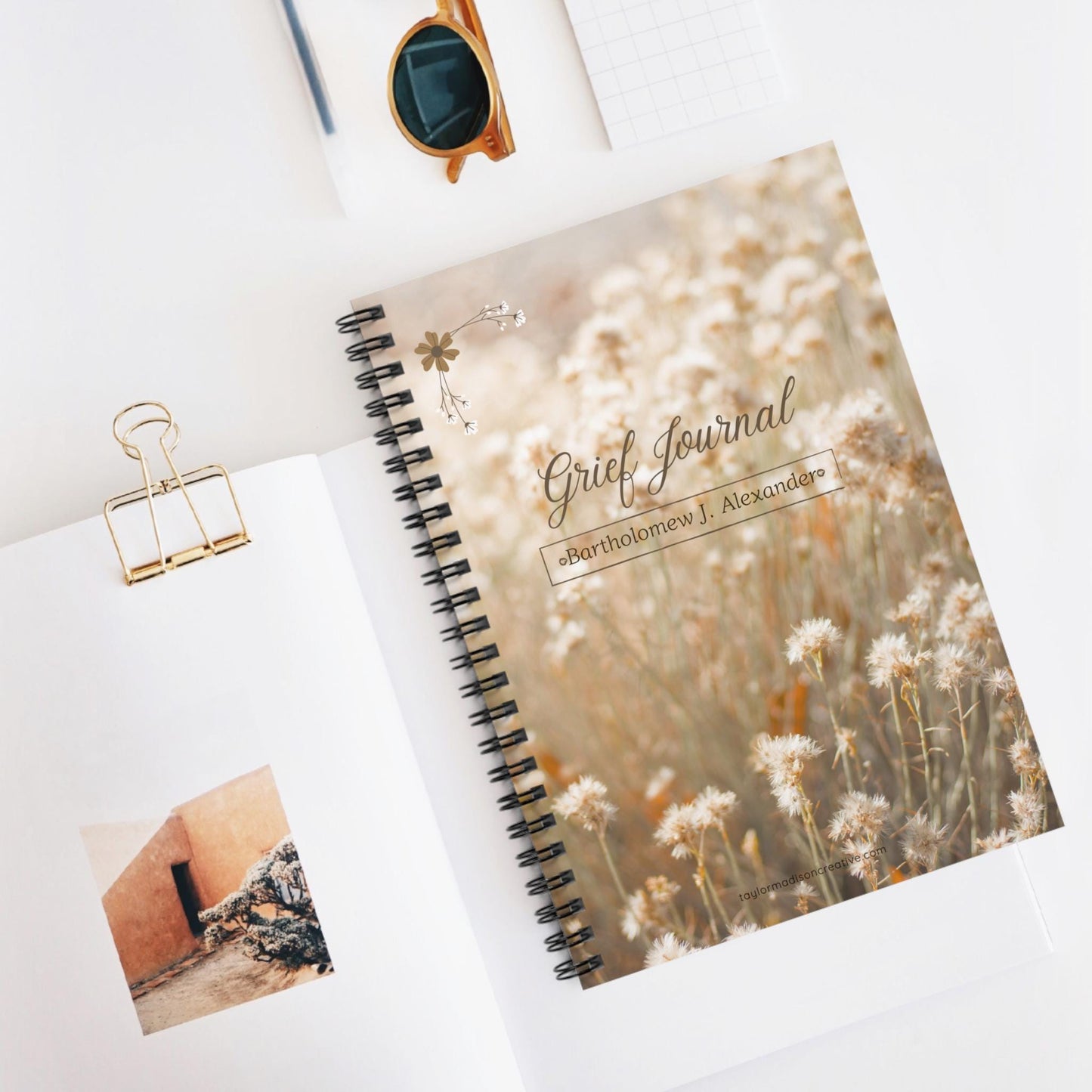 Bereavement Spiral Notebook - Personalized Grief Journal, Memory Keeper, Healing Gift, Thoughtful, Wellness, Self-help, Mental wellness
