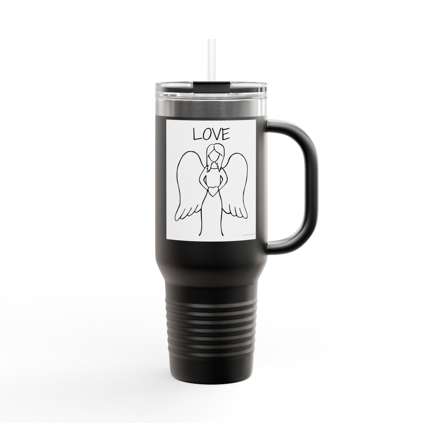 Angel Love Travel Mug - 40oz, Perfect for Travel and Gifts