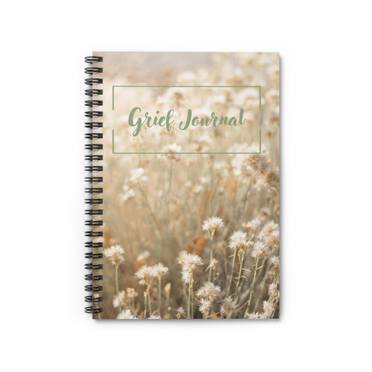 Grief Journal - Floral Spiral Notebook for Healing and Reflection