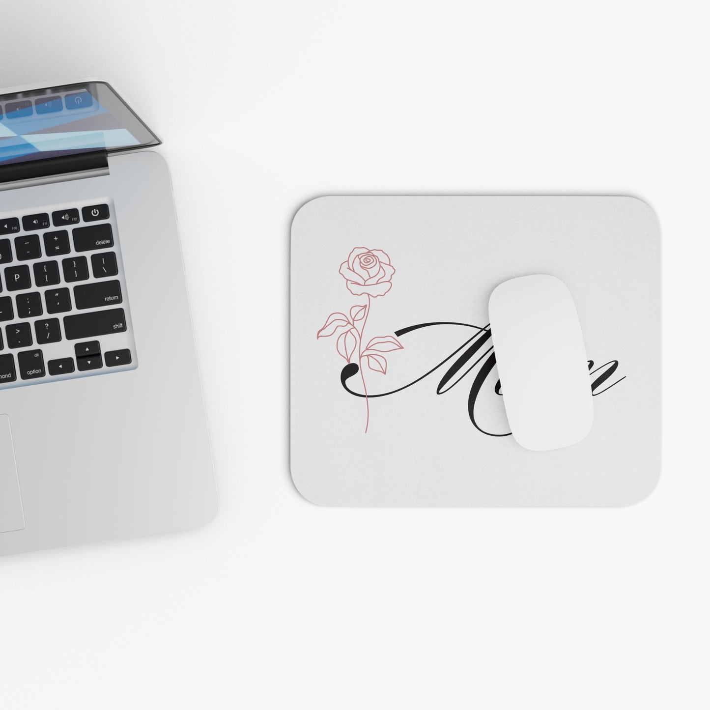 Mom/Rose Mouse Pad (Rectangle)