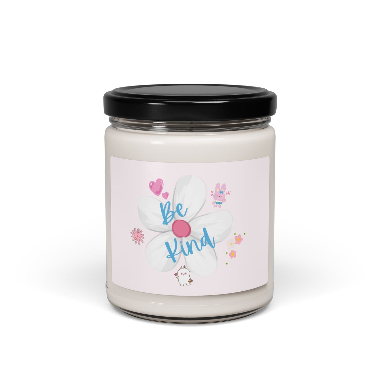 Be Kind Scented Soy Candle (Choose your scent) - 9oz Floral Design