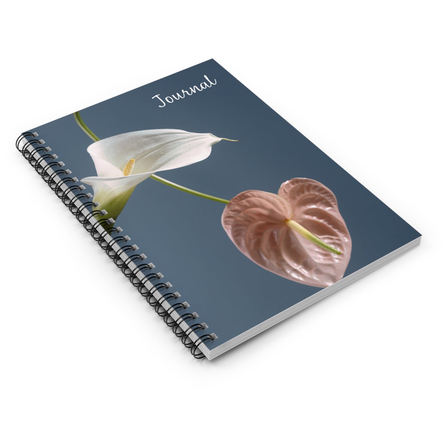 Elegant Lily Journal - Ruled Spiral Notebook for Inspiration and Creativity