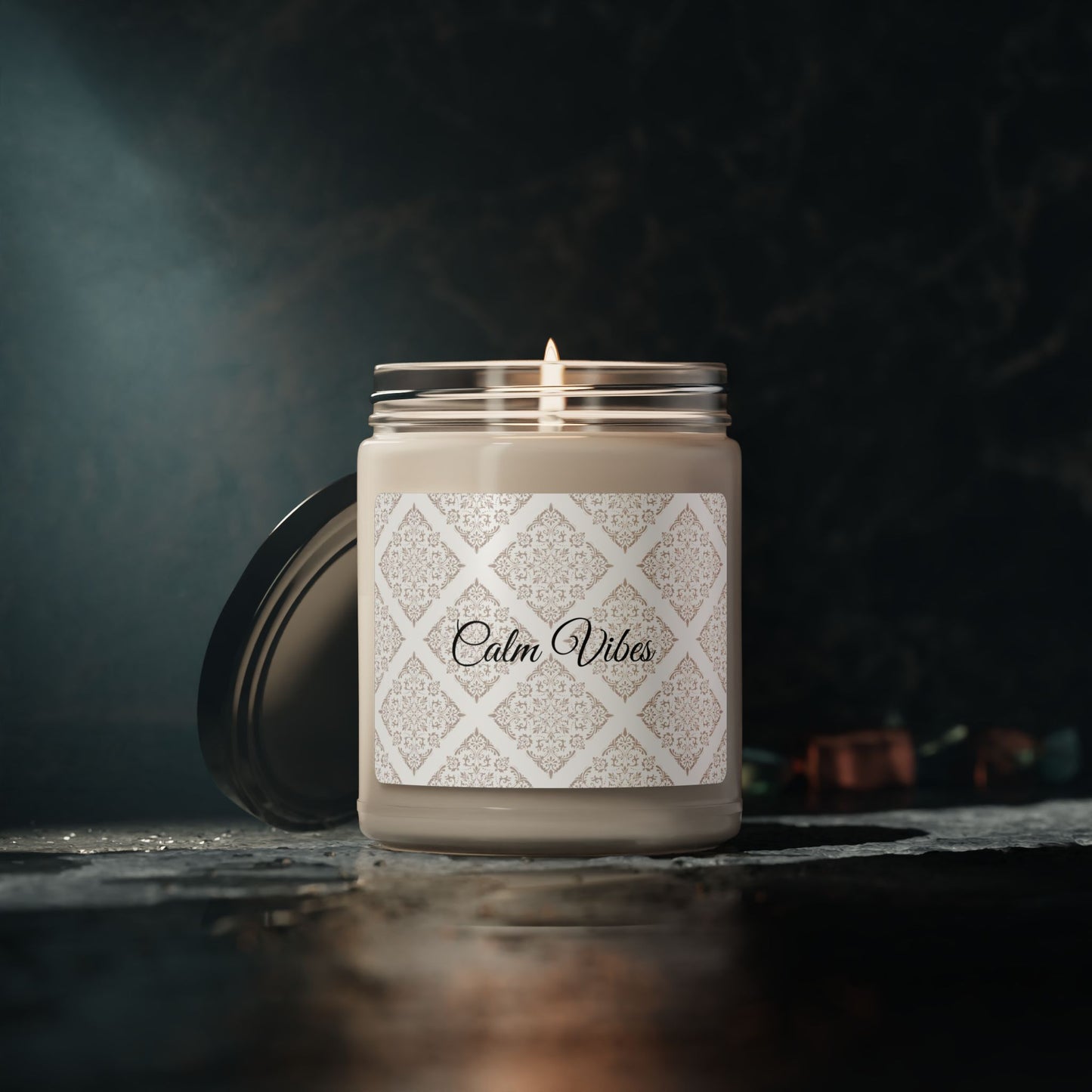 Calm Vibes Scented Soy Candle  (Choose your scent)- Relaxing Home Fragrance - Perfect Gift for Self-Care and Special Occasions