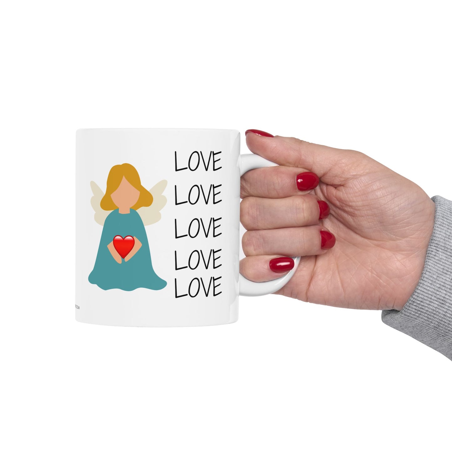 Love Themed Ceramic Mug - 11oz