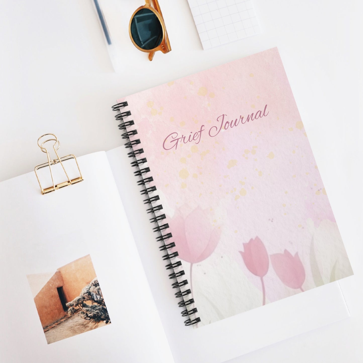 Grief Journal - Spiral Notebook for Healing & Reflection