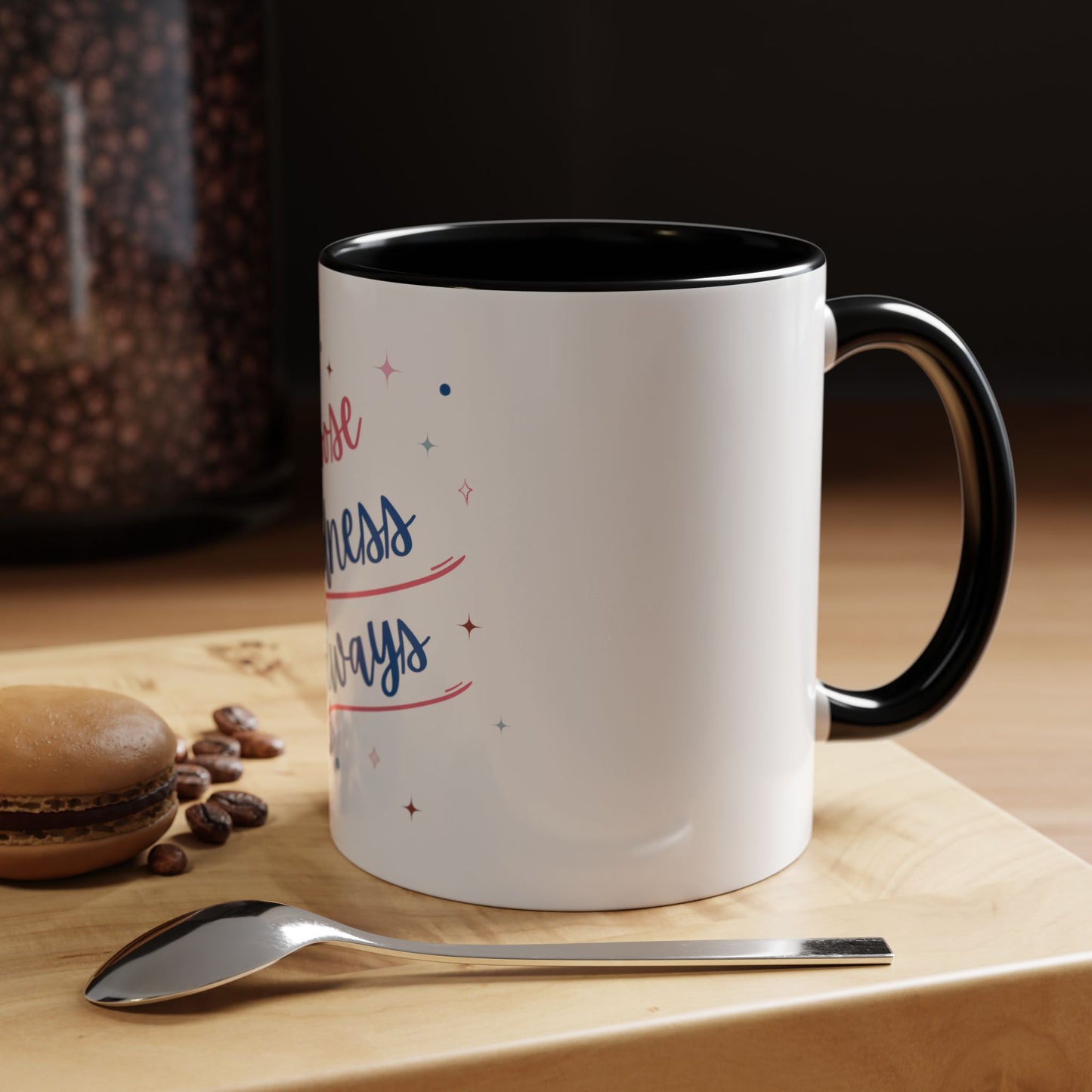 Choose Kindness Always Accent Coffee Mug | Motivational Gift for Coffee Lovers | 11 & 15oz