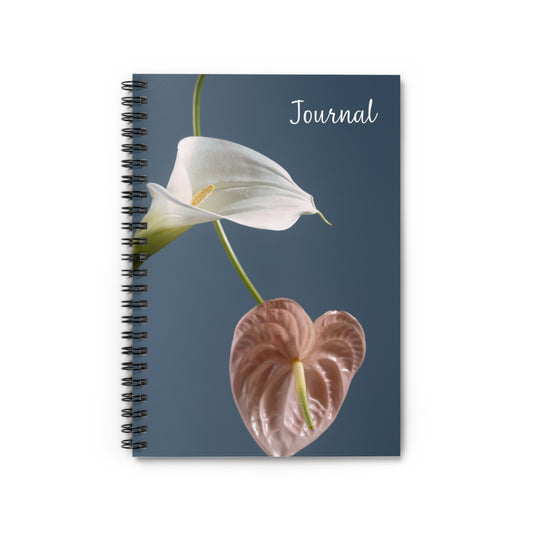 Elegant Lily Journal - Ruled Spiral Notebook for Inspiration and Creativity