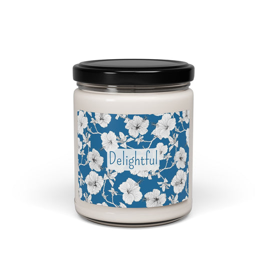 Delightful Scented Soy Candle (Choose your scent) - 9oz eco-friendly and non-toxic