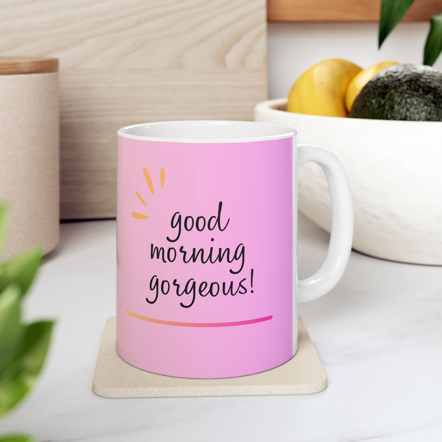 Good Morning Gorgeous Mug - 11oz & 15oz Colorful Coffee Cup