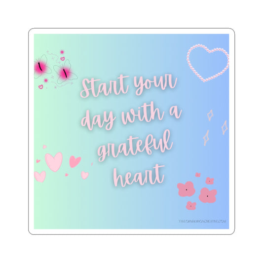 Grateful Heart Kiss-Cut Stickers