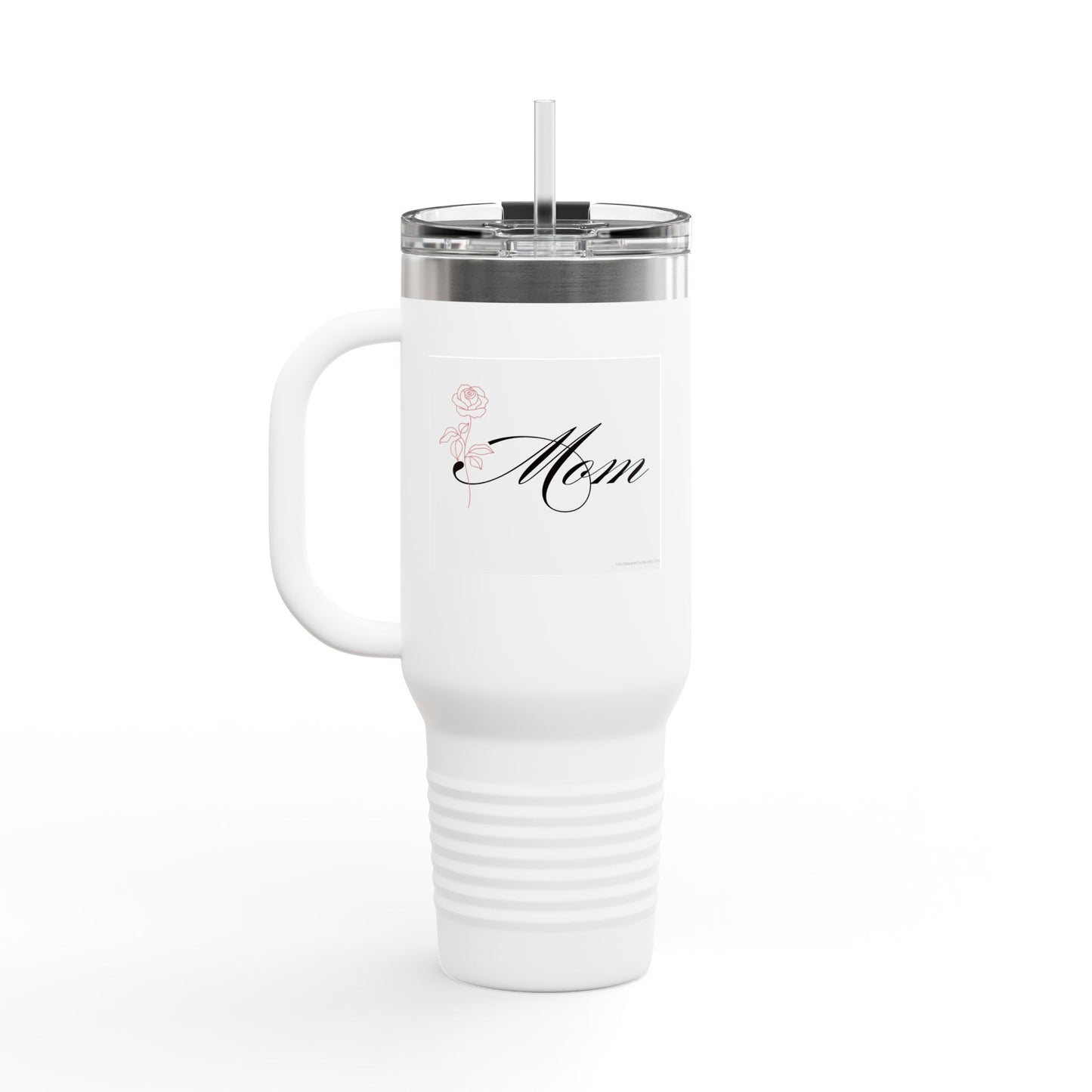 Mom/Rose Insulated Travel Mug for Mom - 40oz Stylish Drinkware