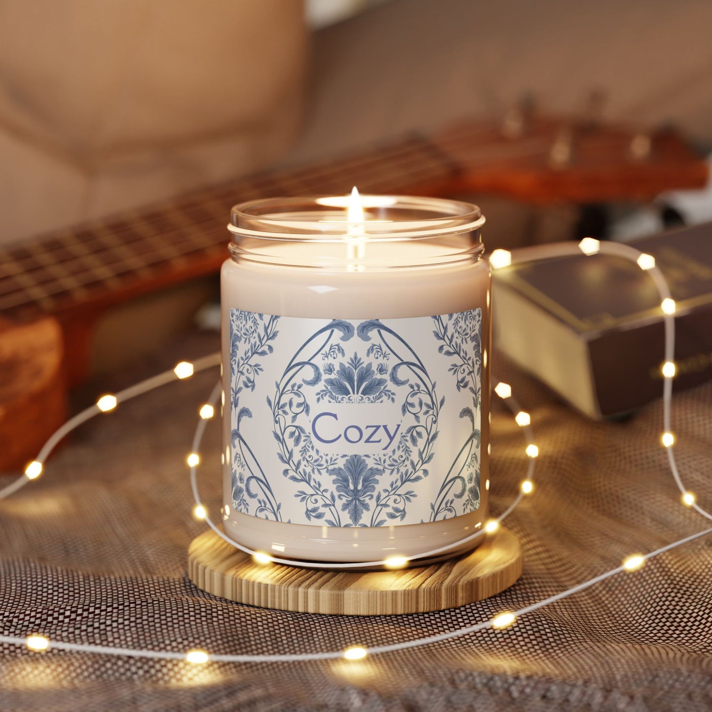 Cozy Scented Soy Candle (Choose your scent) - 9oz Relaxation Gift for Home Decor