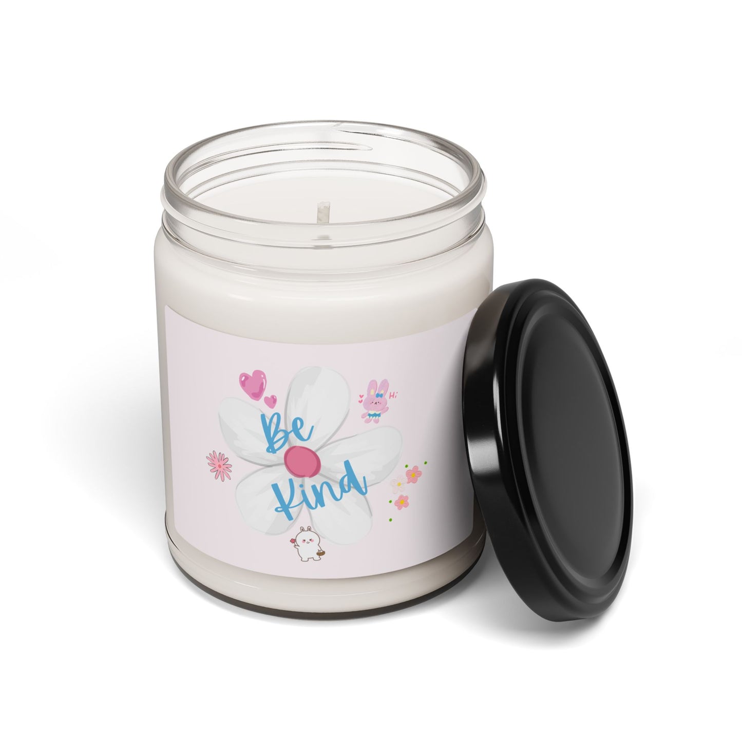 Be Kind Scented Soy Candle (Choose your scent) - 9oz Floral Design