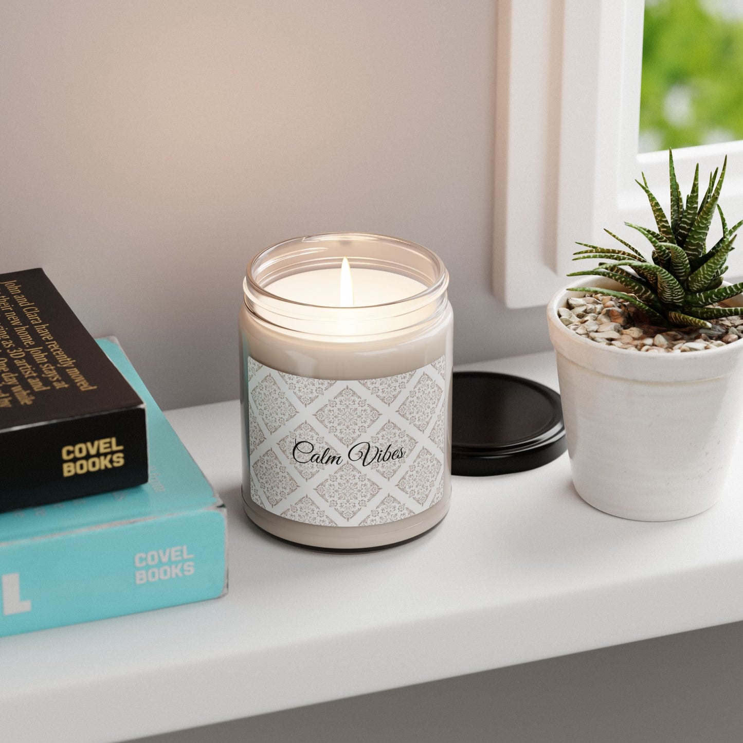 Calm Vibes Scented Soy Candle  (Choose your scent)- Relaxing Home Fragrance - Perfect Gift for Self-Care and Special Occasions