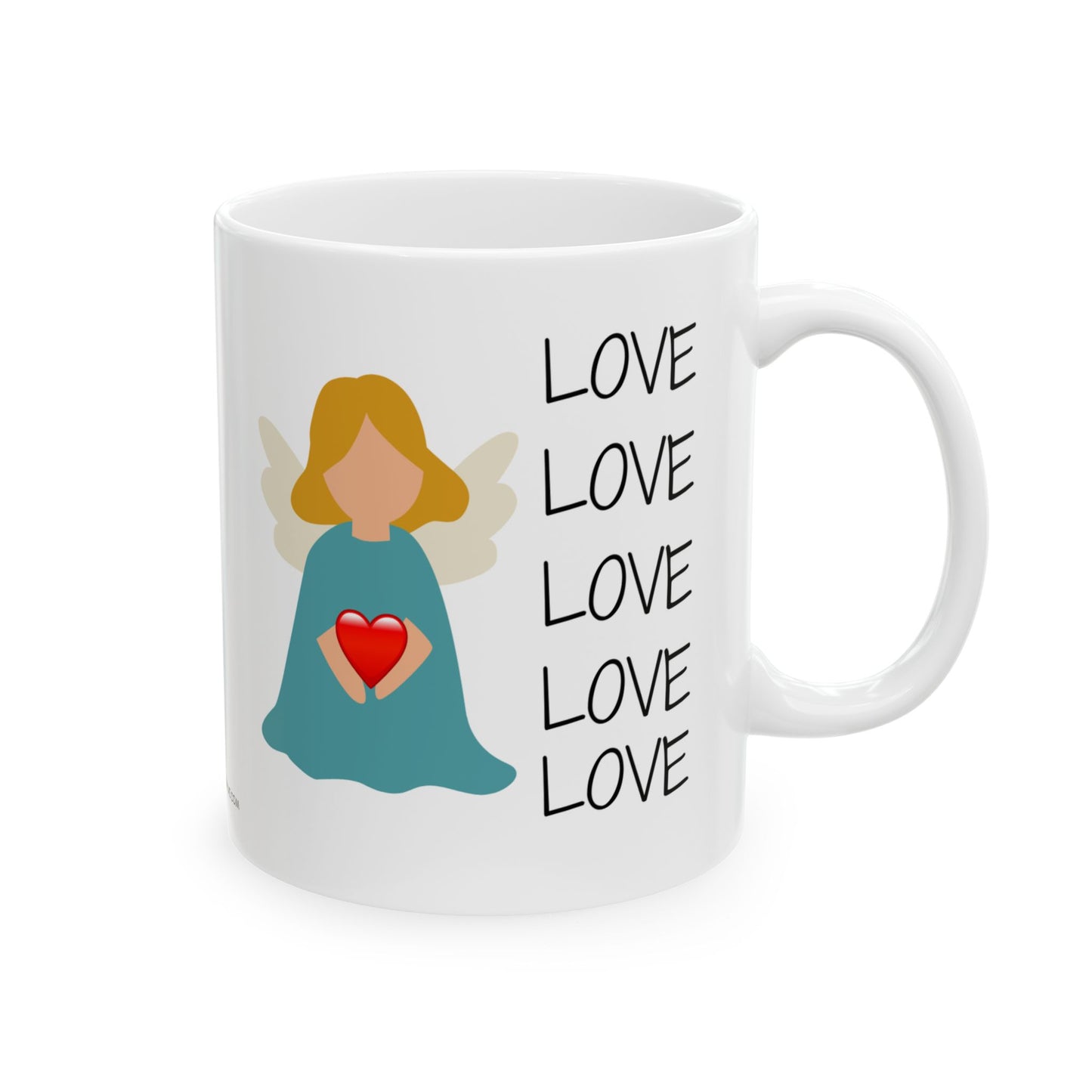 Love Themed Ceramic Mug - 11oz