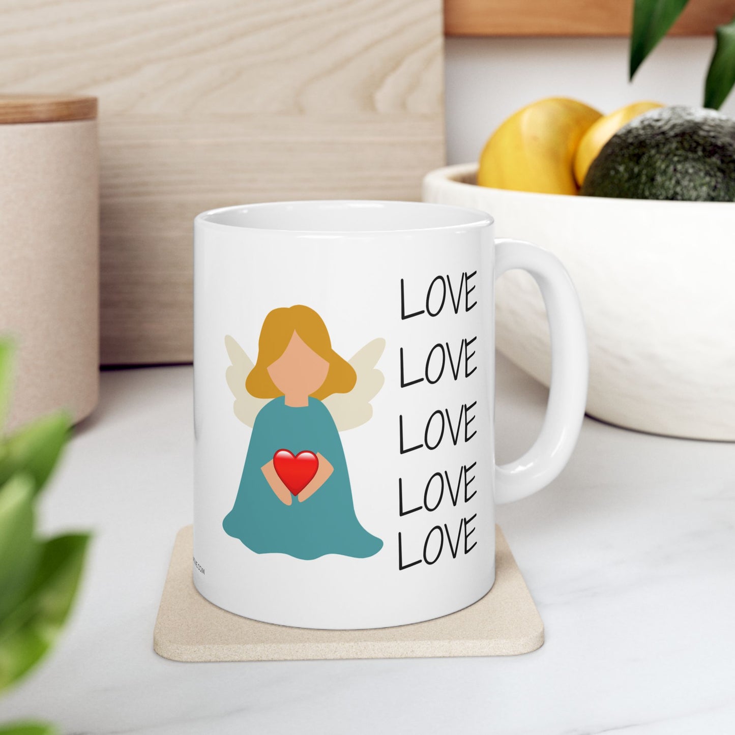 Love Themed Ceramic Mug - 11oz
