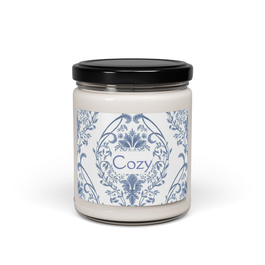 Cozy Scented Soy Candle (Choose your scent) - 9oz Relaxation Gift for Home Decor