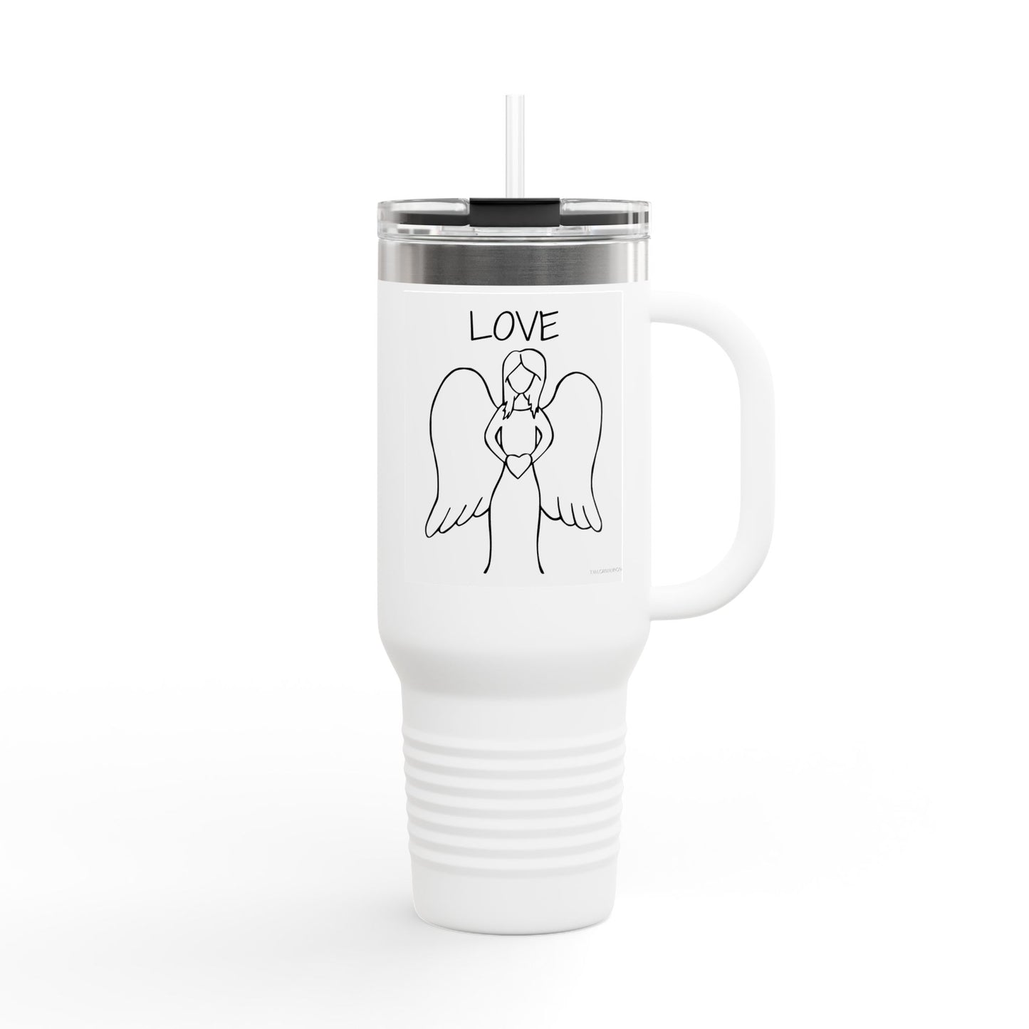 Angel Love Travel Mug - 40oz, Perfect for Travel and Gifts