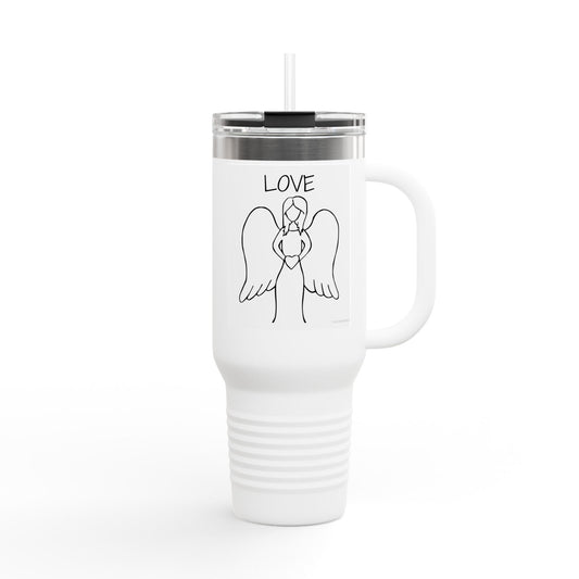 Angel Love Travel Mug - 40oz, Perfect for Travel and Gifts