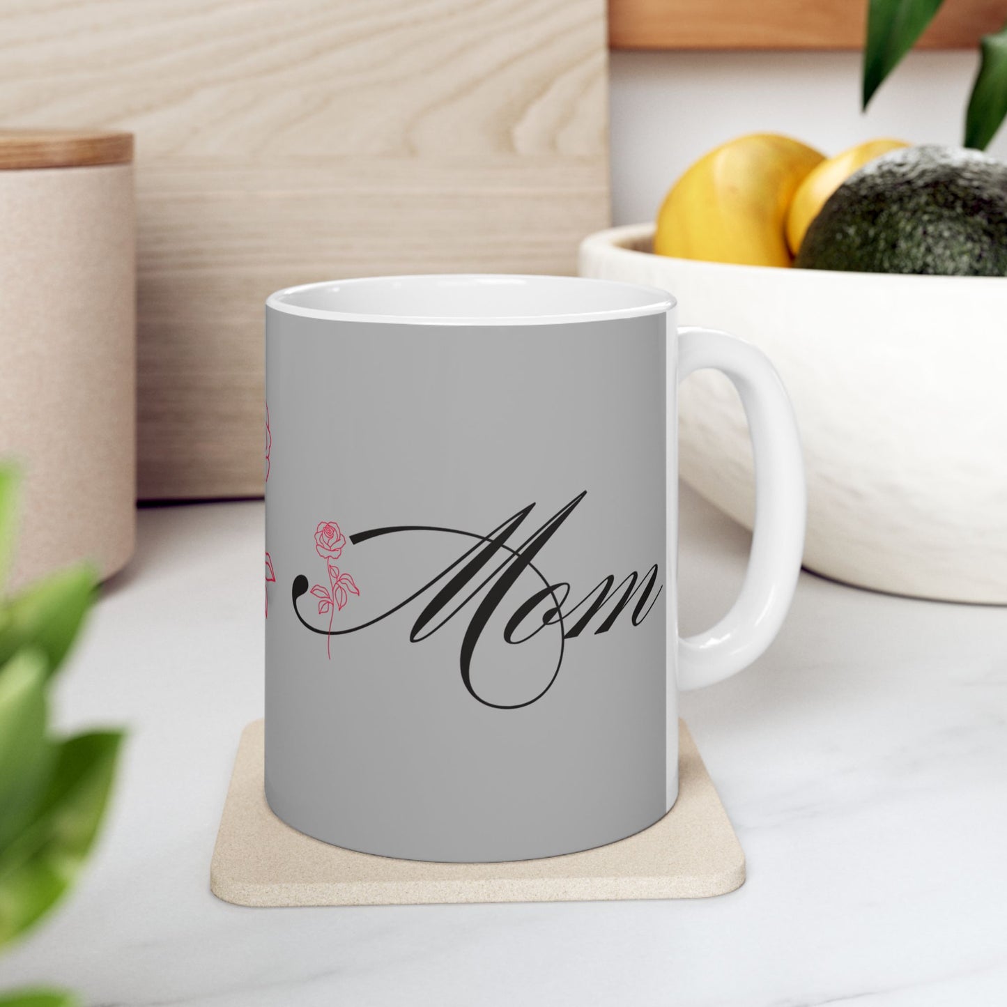 Elegant Floral Mom Mug - Mother's Day Gift