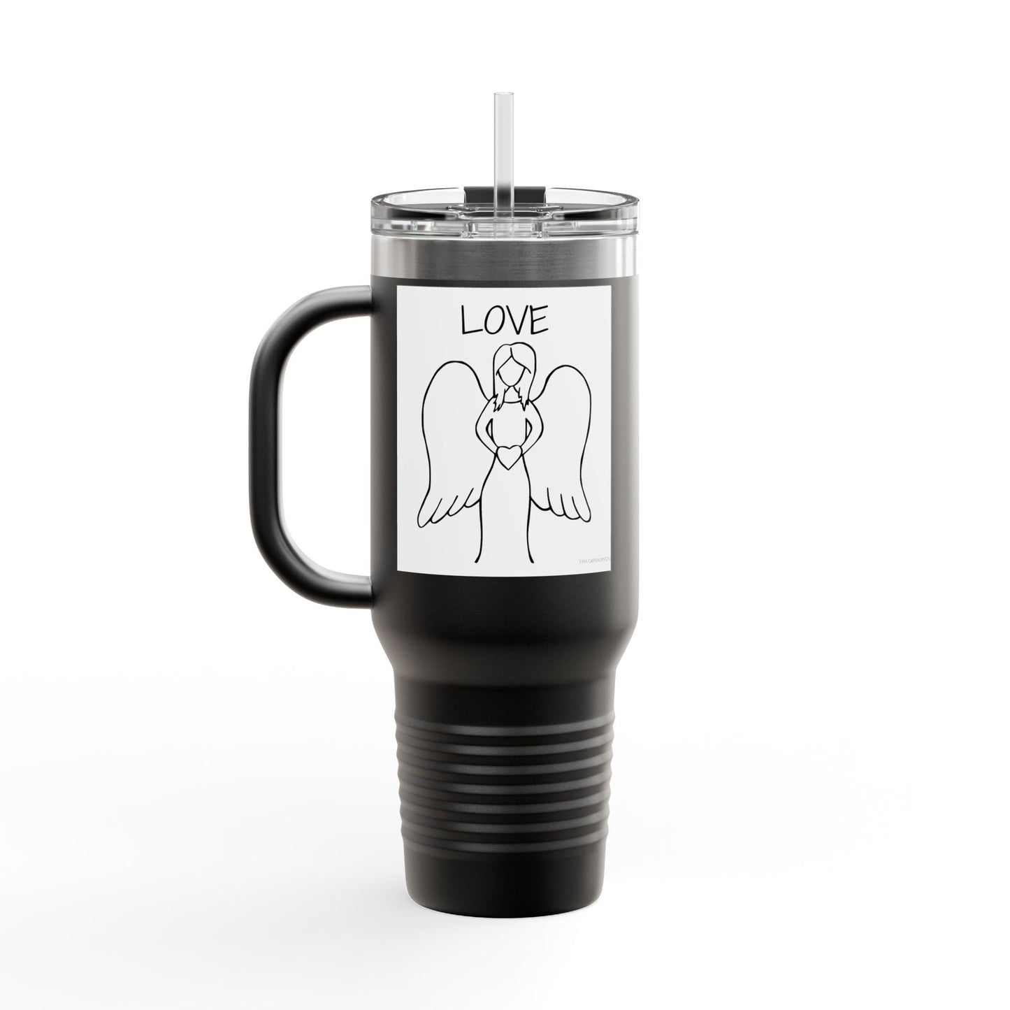 Angel Love Travel Mug - 40oz, Perfect for Travel and Gifts