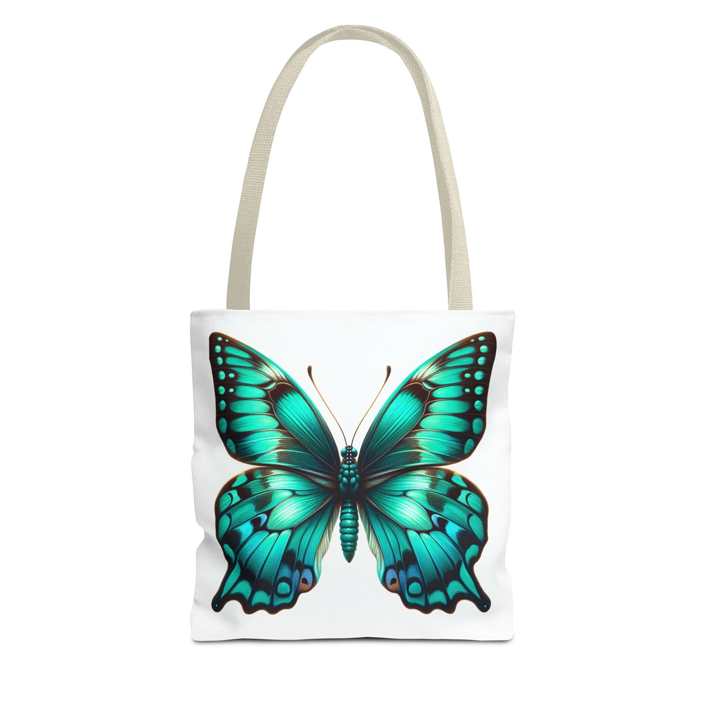 Teal Butterfly Tote Bag - Vibrant Teal Flair for Butterfly or Nature Lovers