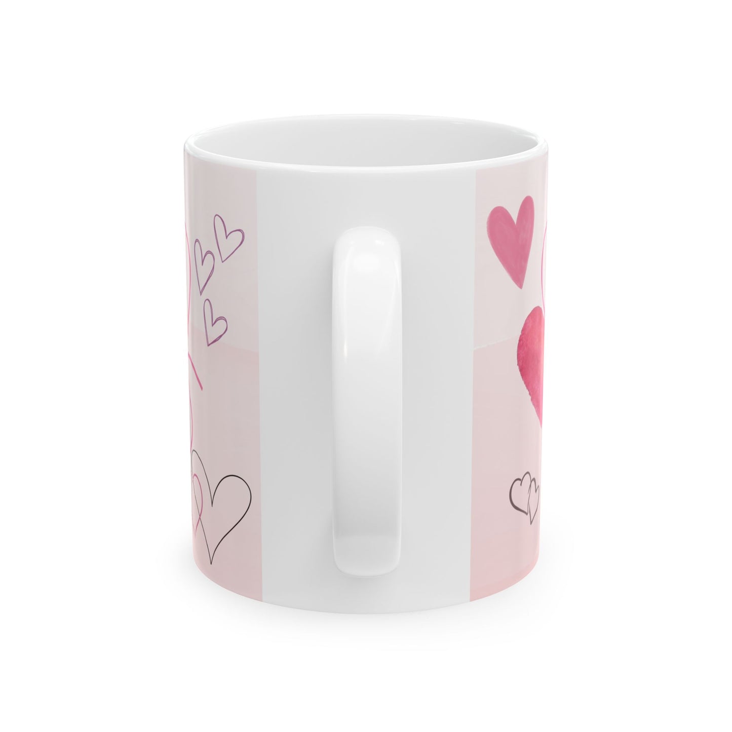 Love Heart Ceramic Mug - Perfect Gift for Couples & Valentine's Day