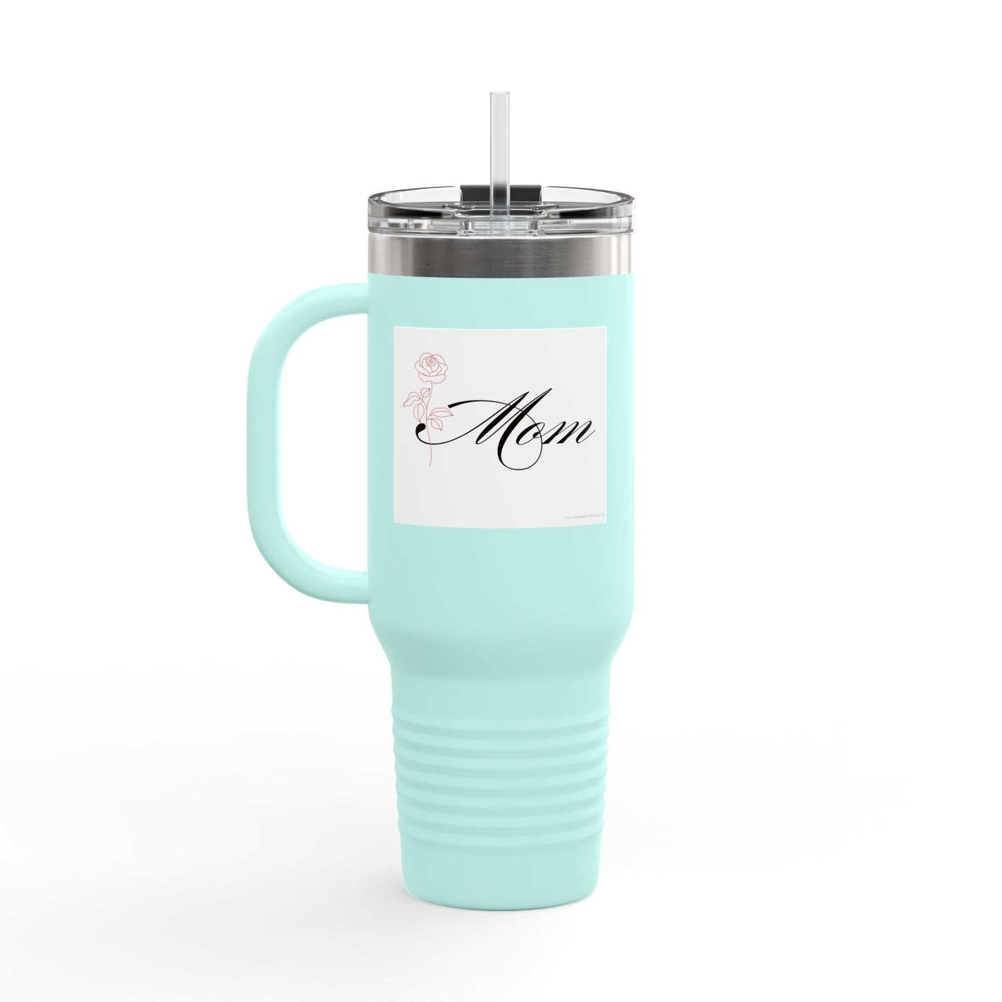 Mom/Rose Insulated Travel Mug for Mom - 40oz Stylish Drinkware