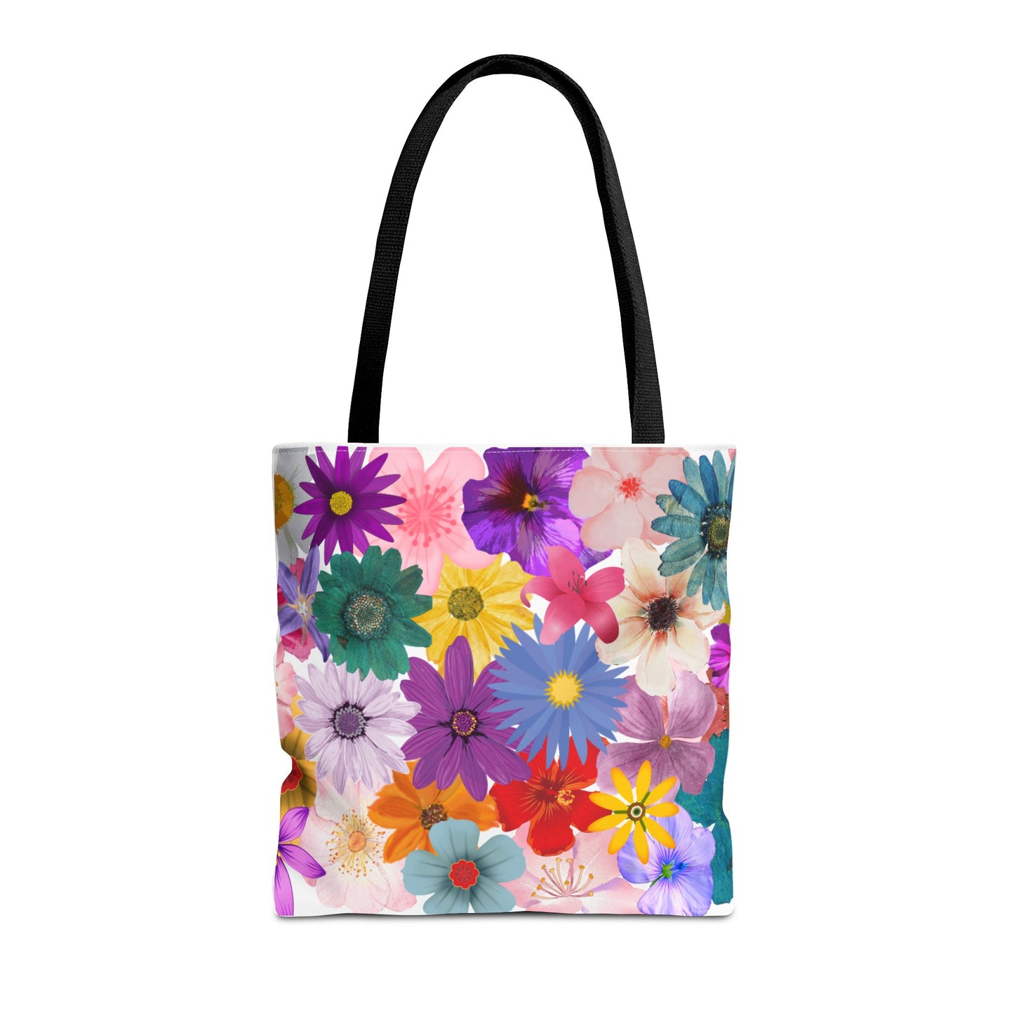 Pretty Flowers Tote Bag - Colorful Blooming Flower Design