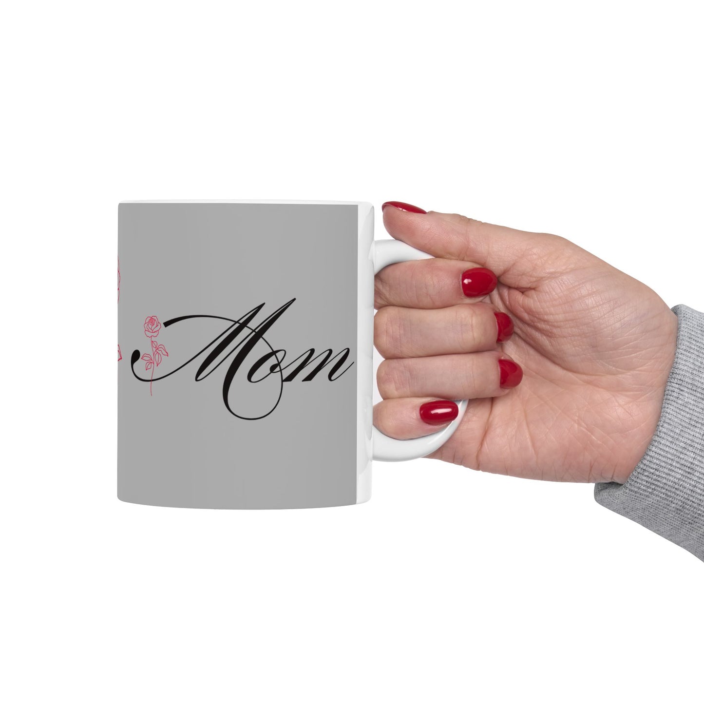 Elegant Floral Mom Mug - Mother's Day Gift