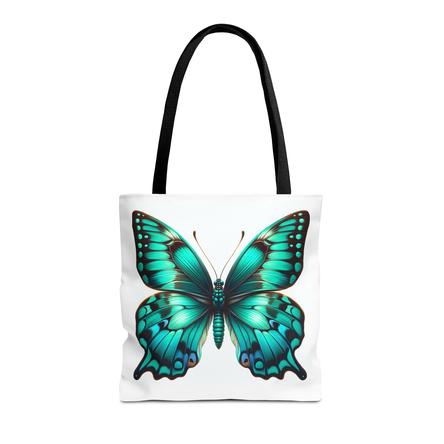 Teal Butterfly Tote Bag - Vibrant Teal Flair for Butterfly or Nature Lovers