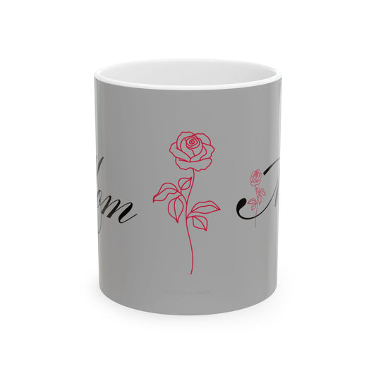 Elegant Floral Mom Mug - Mother's Day Gift