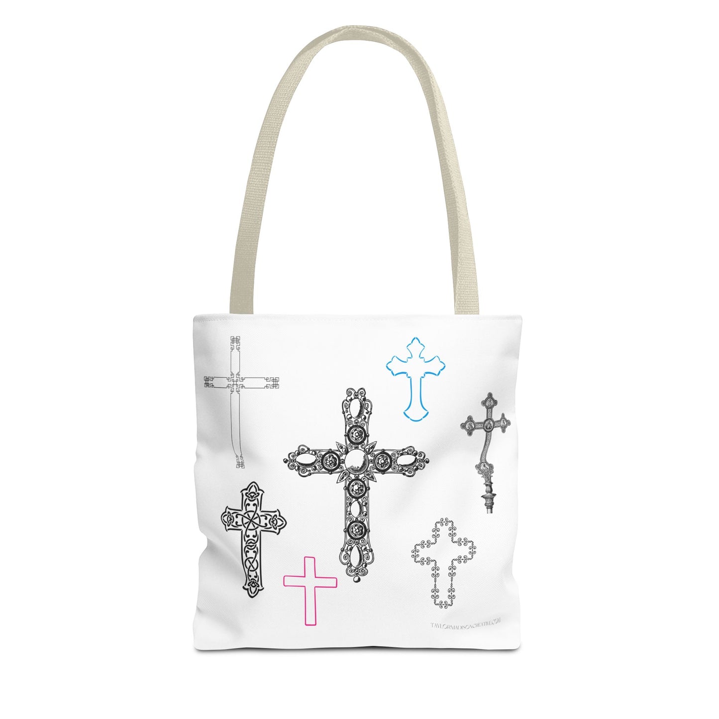 Crosses Design Tote Bag for Everyday Use