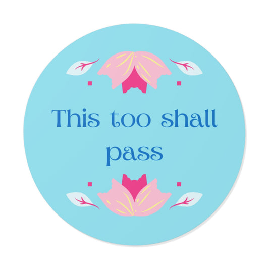 Positive Affirmation Stickers, Home Decor, Gift Idea, Selfcare - Round Vinyl Stickers