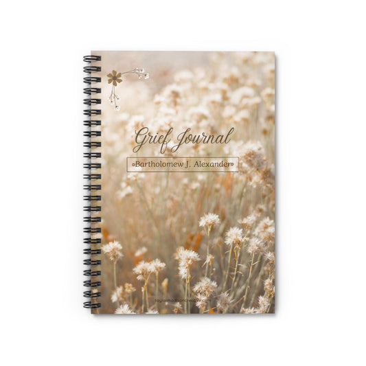 Bereavement Spiral Notebook - Personalized Grief Journal, Memory Keeper, Healing Gift,  Thoughtful, Wellness, Self-help, Mental wellness